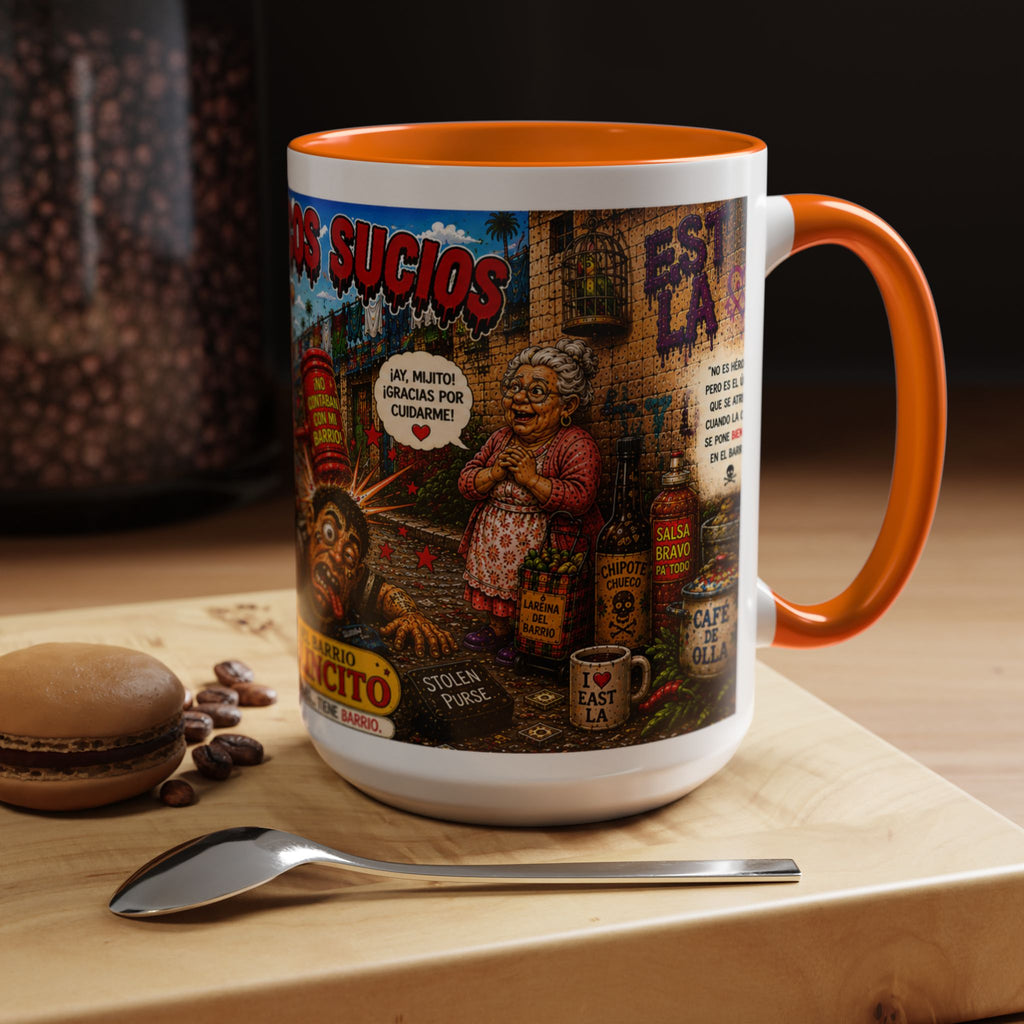 Chapulincito – El Héroe del Barrio Accent Coffee Mug (11oz & 15oz)