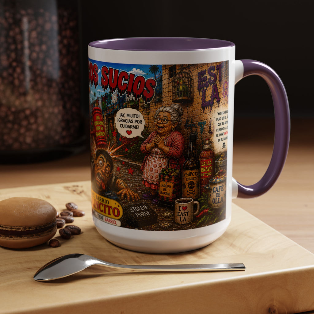 Chapulincito – El Héroe del Barrio Accent Coffee Mug (11oz & 15oz)