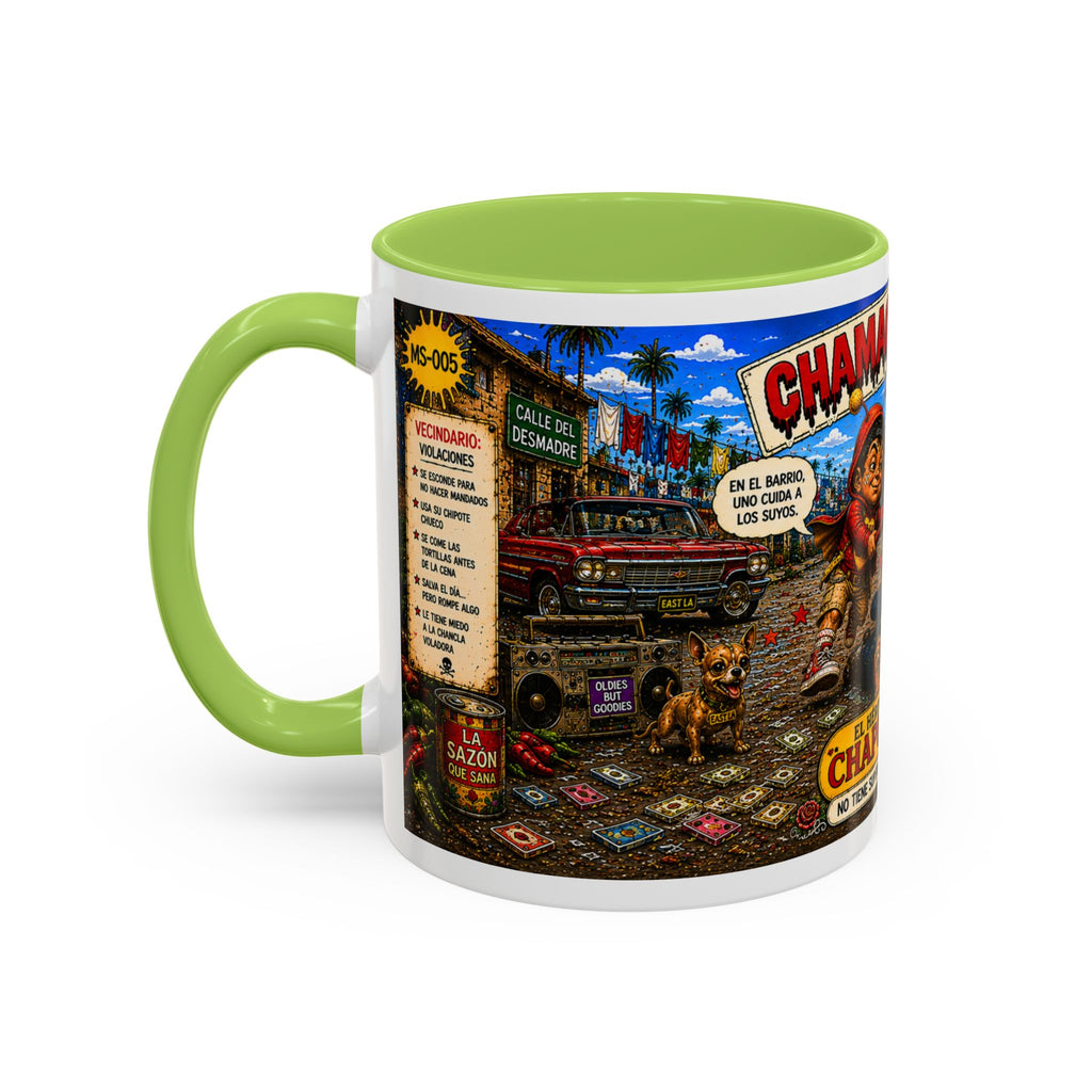 Chapulincito – El Héroe del Barrio Accent Coffee Mug (11oz & 15oz)