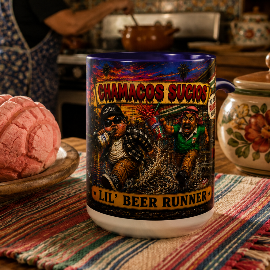 Lil’ Beer Runner | Accent Coffee Mug (11oz & 15oz)