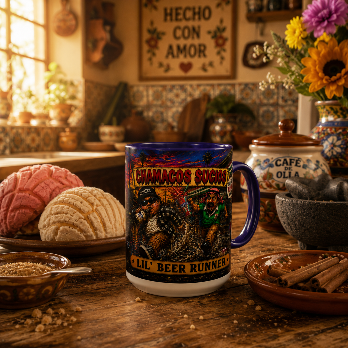 Lil’ Beer Runner | Accent Coffee Mug (11oz & 15oz)