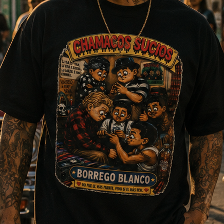Borrego Blanco™ | Chamacos Sucios Apparel Edition