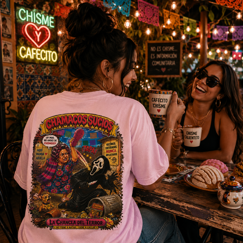 La Chancla del Terror™ | Chamacos Sucios Apparel Edition