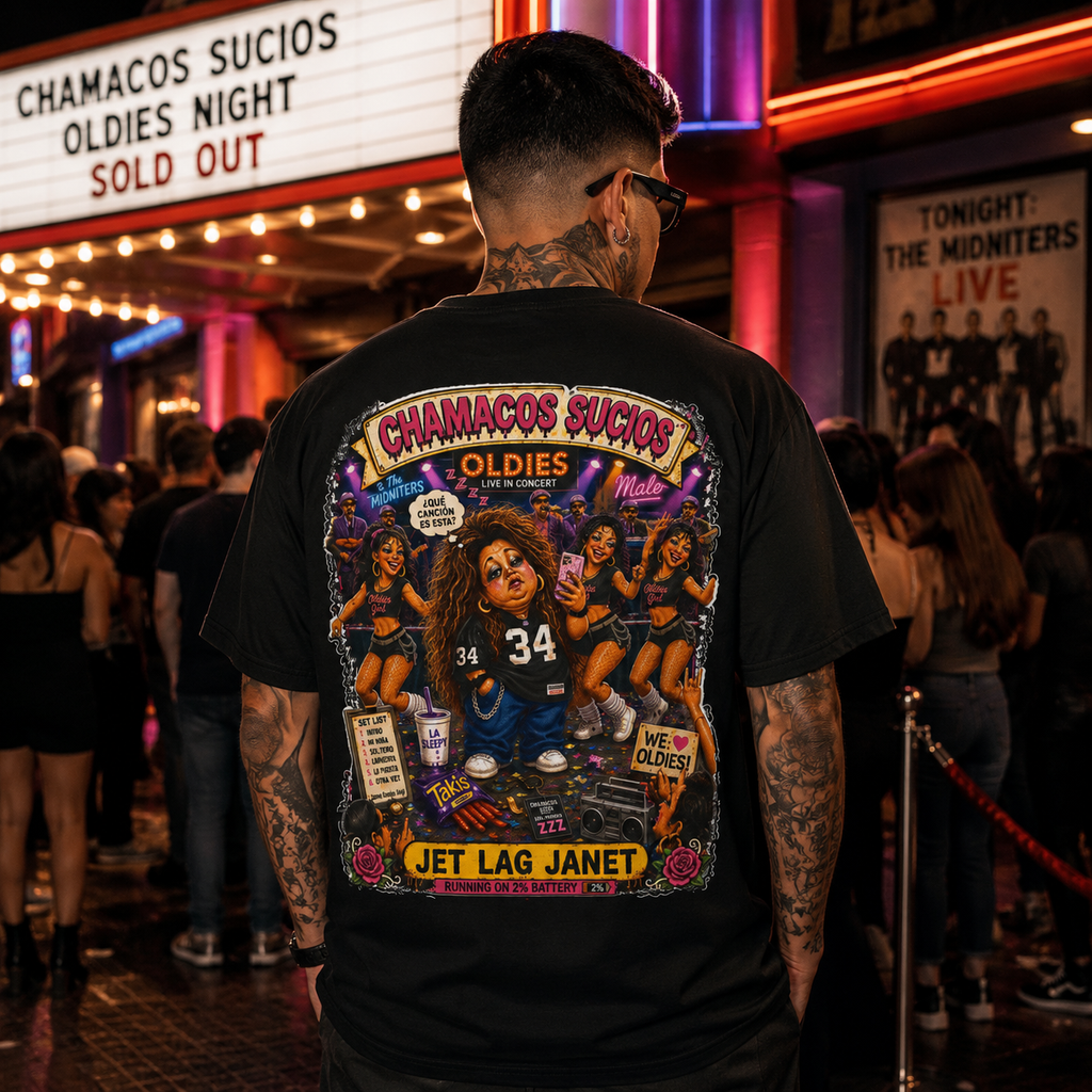 Jet Lag Janet™ | Chamacos Sucios Apparel Edition
