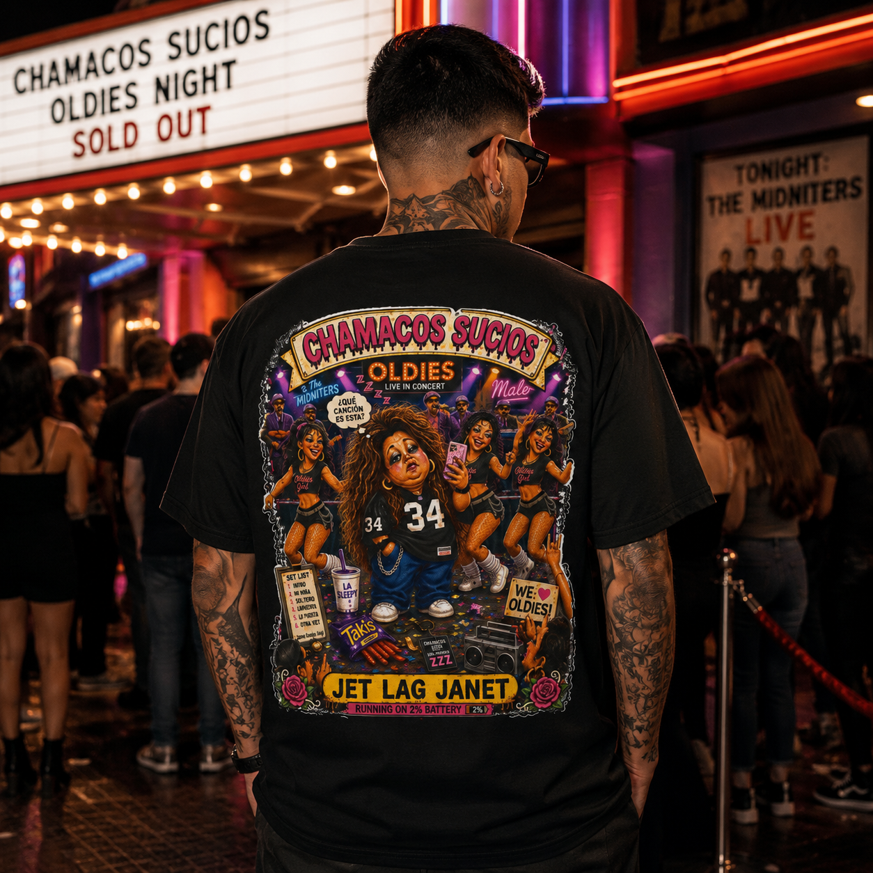 Jet Lag Janet™ | Chamacos Sucios Apparel Edition