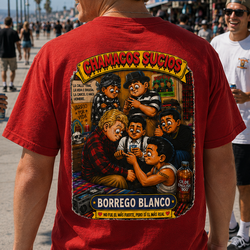 Borrego Blanco™ | Chamacos Sucios Apparel Edition