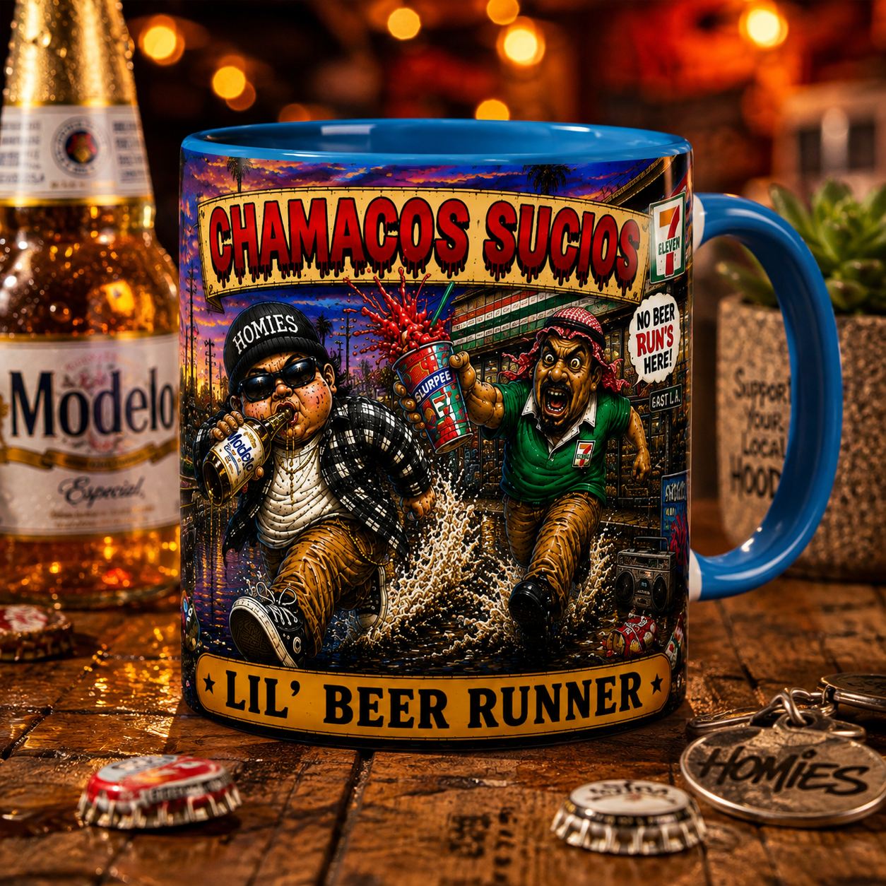 Lil’ Beer Runner | Accent Coffee Mug (11oz & 15oz)