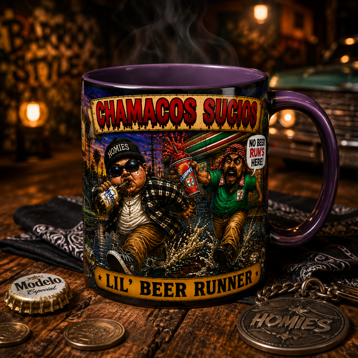 Lil’ Beer Runner | Accent Coffee Mug (11oz & 15oz)
