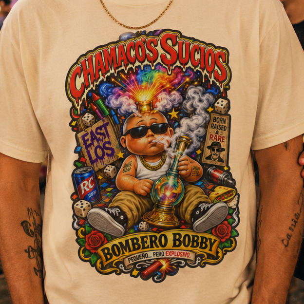 Bombero Bobby™ – Chamacos Sucios™ Apparel Edition